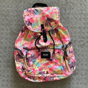 Tropical Print Backpack